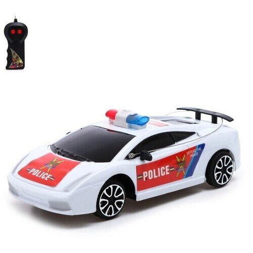 Машина радиоуправляемая «Полицейский патруль», работает от батареек, бело-красный от компании М.Видео - фото 1