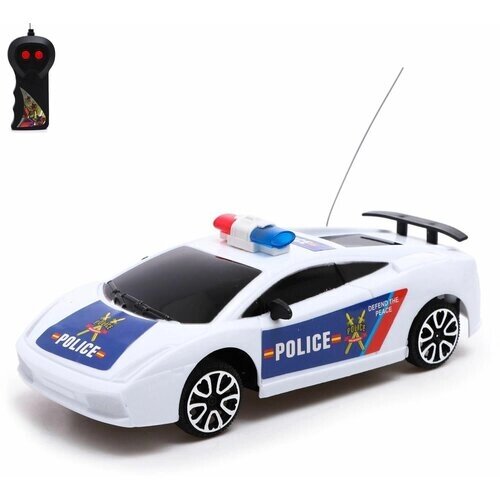 Машина радиоуправляемая Полицейский патруль, работает от батареек, цвет бело-синий от компании М.Видео - фото 1
