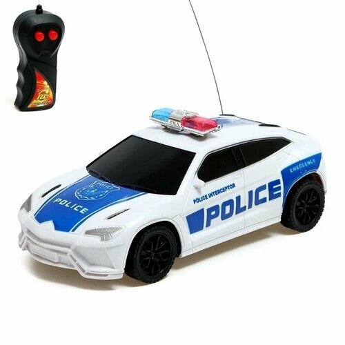 Машина радиоуправляемая "Полиция", работает от батареек, цвет бело-синий от компании М.Видео - фото 1