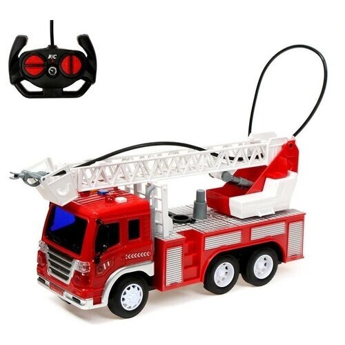 Машина радиоуправляемая «Пожарная охрана», свет и звук, стреляет водой, 1:16, работает от аккумулятора от компании М.Видео - фото 1