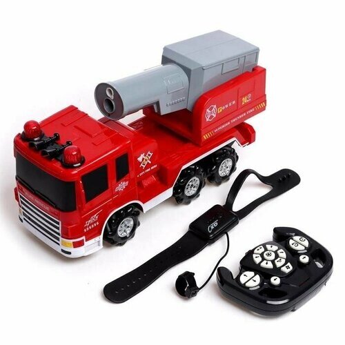 Машина радиоуправляемая «Пожарная служба», масштаб 1:14, 4WD, дымовая пушка от компании М.Видео - фото 1
