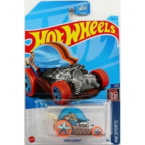 Машинка детская Hot Wheels коллекционная HEAD GASKET синий от компании М.Видео - фото 1