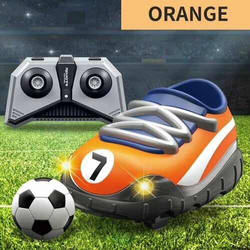 Машинка для игры в футбол ! 1 штука. Цвет оранжевый от компании М.Видео - фото 1