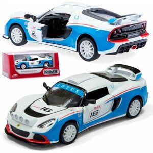 Машинка игрушка инерционная металлическая 1:32 2012 Lotus Exige R-GT (Лотус) 12 см.