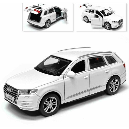 Машинка коллекционная AUDI Q7, инерционная, металлическая, белая, Технопарк, 12 см от компании М.Видео - фото 1