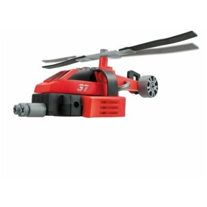 Машинка-конструктор Devik Toys Красный вертолет (звук свет)