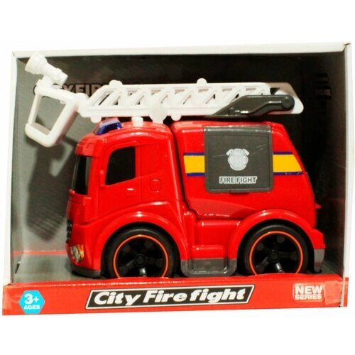 Машинка пожарная машина CITY (свет, звук) Арт. 018-38 от компании М.Видео - фото 1