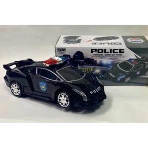 Машинка трансформер гоночная Lamborghini / Машина Робот -Трансформер Полиция со световыми и звуковыми эффектами