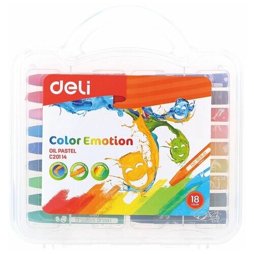 Масляная пастель Deli "Color Emotion", шестигранные, 18 цветов, арт. EC20114 от компании М.Видео - фото 1