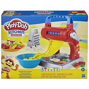 Масса для лепки Play-Doh Kitchen Creations Машинка для лапши (E77765L0) 5 цв.