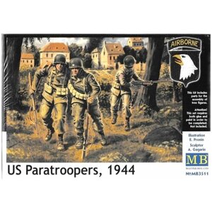 Master Box Сборная модель Американские парашютисты 1944 г. (1:35)