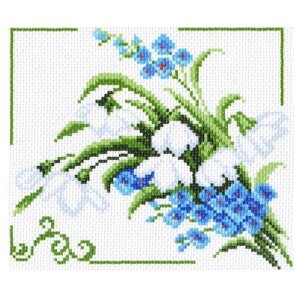 Матренин Посад 1330-1 Канва с рисунком Матренин посад 'Весенние цветы' 21*29 см (28*37 см)