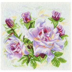 Матрёнин Посад Набор для вышивания 1742 Розы - рисунок на канве 34 х 34 см