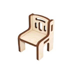 Мебель для кукольных домиков набор стульев 4 шт Детская Логика