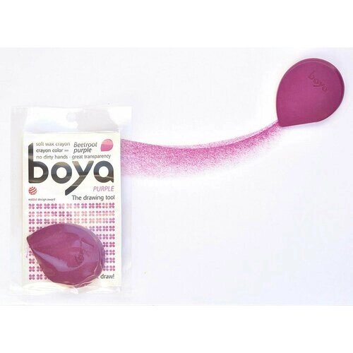 Мелок для рисования Boya, восковой, пастельный, пурпурный, 1 шт от компании М.Видео - фото 1