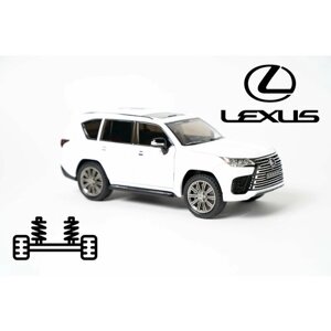 Металлическая машинка модель lexus LX 600 в масштабе 1:24 Лексус белый