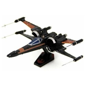 Металлический конструктор / 3D конструктор / Сборная модель Звездный истребитель X-wing По Дамерона