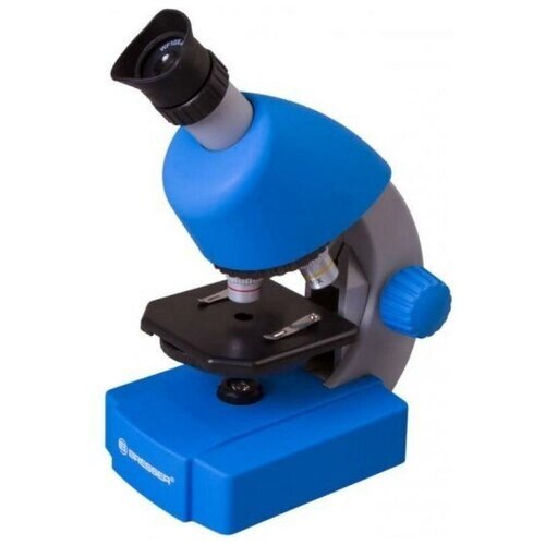 Микроскоп Bresser Junior 40x-640x, синий от компании М.Видео - фото 1