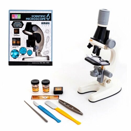 Микроскоп с высоким разрешением/ Высокое увеличение/ Развивающая игрушка для детей от компании М.Видео - фото 1