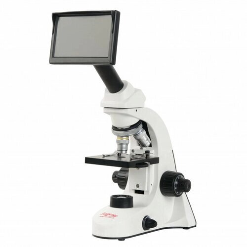 Микроскоп школьный Эврика 40х-1280х с видеоокуляром в кейсе от компании М.Видео - фото 1