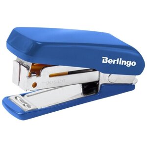 Мини-степлер №24/6, 26/6 Berlingo "Comfort" до 20л., пластиковый корпус, белый, 320538