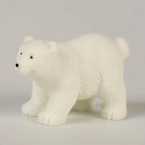 Миниатюра кукольная «Белый медведь», набор 3 шт, размер 1 шт. 4 2 3 см