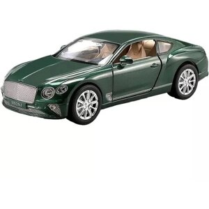 Модель автомобиля BENTLEY CONTINENTAL GT коллекционная металлическая игрушка масштаб 1:24 зеленый