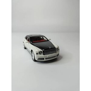 Модель автомобиля Bentley коллекционная металлическая игрушка масштаб 1:24 черно-белый