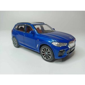 Модель автомобиля BMW X5 масштаб 1:24 коллекционная металлическая игрушка масштаб 1:24 синий