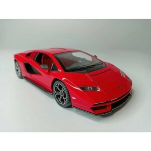 Модель автомобиля Ламборджини Lamborghini коллекционная металлическая игрушка масштаб 1:24 красный