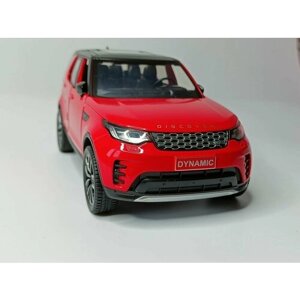 Модель автомобиля Land Rover Discovery коллекционная металлическая игрушка масштаб 1:24 красный