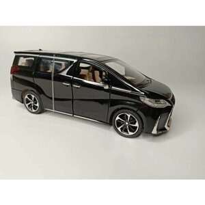 Модель автомобиля Lexus LM 300h коллекционная металлическая игрушка масштаб 1:24 серый