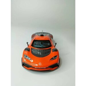 Модель автомобиля Merсedes AMG коллекционная металлическая игрушка масштаб 1:24 оранжевый