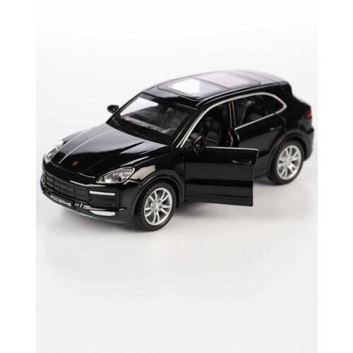 Модель автомобиля Porsche Cayenne коллекционная металлическая игрушка масштаб 1:24 черный от компании М.Видео - фото 1