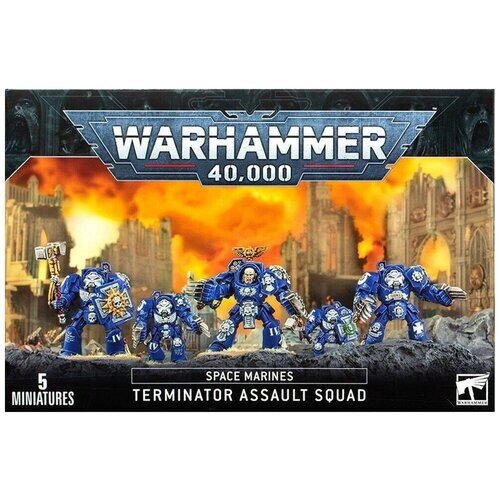 Модель для сборки Warhammer 40000 Space Marine Terminator Assault Squad от компании М.Видео - фото 1