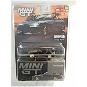 Модель коллекционная Mini GT 1:64 MiJo Exclusives Honda S2000 (AP2) Mugen Berlina Black