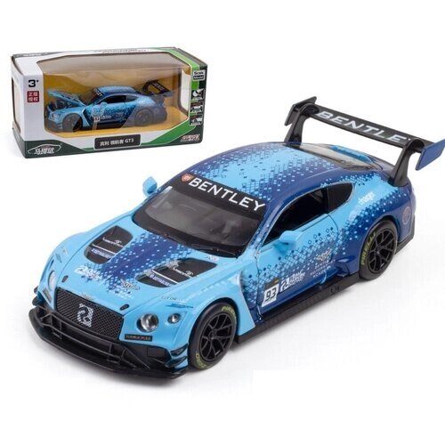 Модель мет. "Bentley Continental GT3" 1:32 инерц. свет, звук. откр. двери и капот арт. 664998/71373 от компании М.Видео - фото 1