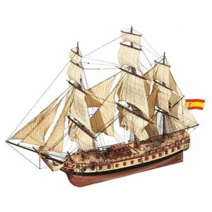 Модель парусного корабля OcCre (Испания), Фрегат Diana, М. 1:85, подарочный набор для сборки + инструменты, краски, клей, OC14001-RUS-full