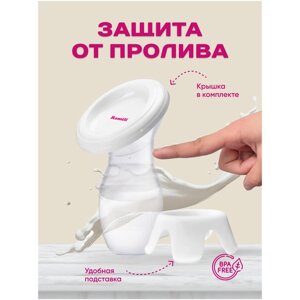 Молокоотсос Ramili MC200 с двумя противоколиковыми бутылочками 240ML