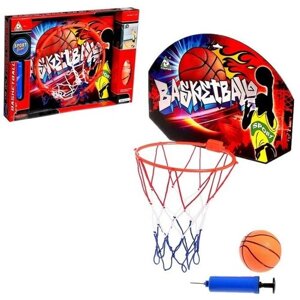Moon Land Баскетбольный набор «Штрафной бросок», с мячом, диаметр мяча 12 см, диаметр кольца 23 см.
