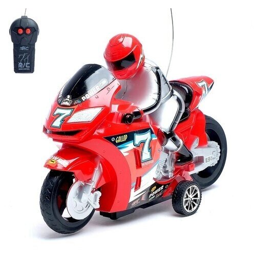 Мотоцикл радиоуправляемый «Спортбайк», работает от батареек, цвет красный от компании М.Видео - фото 1