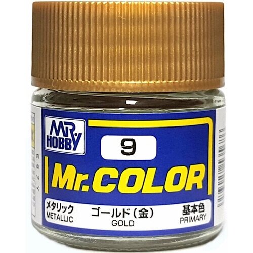 MR. HOBBY Mr. Color Gold, Золото (Металлик), Краска акриловая, 10мл от компании М.Видео - фото 1
