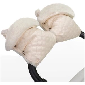 Муфта - рукавички для коляски Esspero Karolina (100% овечья шерсть) (Cream)