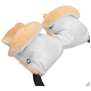 Муфта-рукавички для коляски Esspero Olsson (100% овечья шерсть) (Cream)