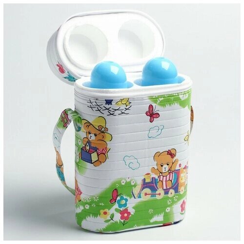 Mum&Baby Термосумка - контейнер для двух детских бутылочек (пенопласт), цвет микс от компании М.Видео - фото 1
