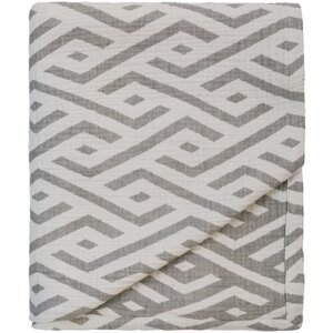Муслиновое одеяло-плед для новорожденных и малышей 4 слоя хлопка (геометрия серый)