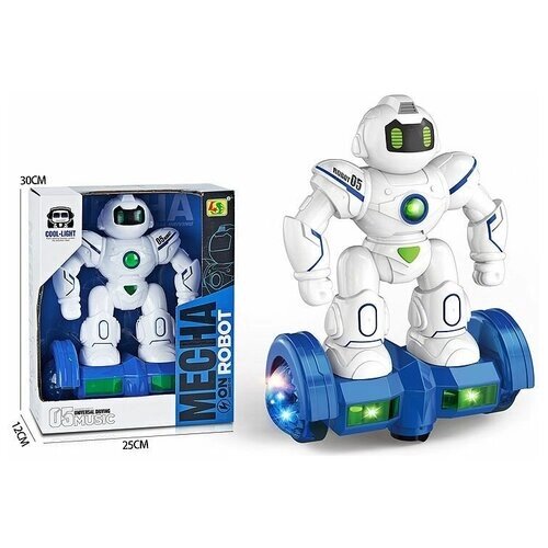 Музыкальный робот герой на гироскутере со световыми и музыкальными эффектами, детская развивающая игрушка на батарейках от компании М.Видео - фото 1