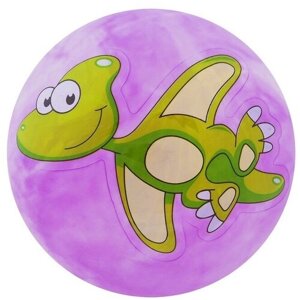 Мяч детский «Динозаврики», d=25 см, 60 г, фиолетовый