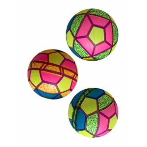 Мяч детский флуоресцентный Moby Kids Яркий Футбол, ПВХ, 22 см, 60 г, в ассорт.