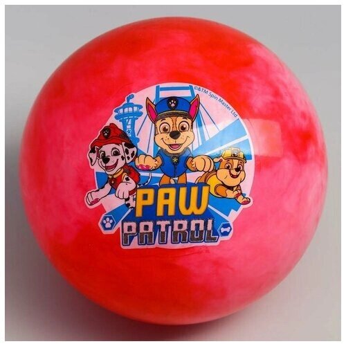 Мяч детский Paw Patrol 22 см, 60 гр, мрамор, микс от компании М.Видео - фото 1